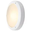 Outdoor luminaire BULAN Wall / Ceiling luminaire, round, E14, max. 60W, satined glass, white