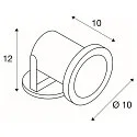 SLV Projecteur d'extérieur NAUTILUS avec câble ouvert, réglable GX5.3 IP67, acier inoxydable gradable