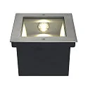 SLV Projecteur encastré DASAR LED SQUARE asymétrique IP67, acier inoxydable