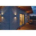 SLV Wall luminaire THEO WALL OUT, 2xGU10, square, silver grey