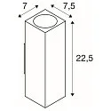 SLV Wall luminaire THEO WALL OUT, 2xGU10, square, anthracite