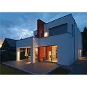 SLV Wall luminaire BIG THEO WALL OUT ES111, square, GU10, max. 75W,, silver grey