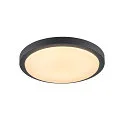 AINOS, Outdoor Ceiling luminaire, LED, 3000K, round, anthracite, with sensor