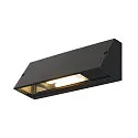 Luminaire mural PEMA SQUARE E27 IP44, noir 