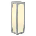 Luminaire mural d’extérieur MERIDIAN BOX E27 IP54, Gris argent gradable