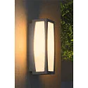 Luminaire mural d’extérieur MERIDIAN BOX E27 IP54, Gris argent gradable