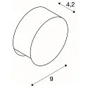 Luminaire mural d’extérieur PEMA LED rond IP44, anthrazit