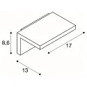 SLV Luminaire mural d'extérieur ANGOLUX WALL IP44, anthrazit