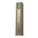SLV Floor lamp ARROCK SLOT GU10, square, granite, salt & pepper, max. 4W LED