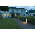 SLV Floor lamp ARROCK SLOT GU10, square, granite, salt & pepper, max. 4W LED