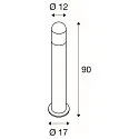 SLV Floor lamp C-POL, anthracite, E27