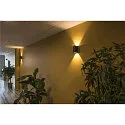 SLV Luminaire mural QUAD 2 XL angulaire IP44, anthrazit