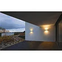 SLV Outdoor Wall luminaire SITRA CUBE, UP/DOWN, IP44, 2x GX53 TCR-TSE max. 9W, white