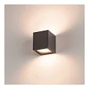 SLV Luminaire mural d’extérieur SITRA CUBE haut bas, forme en dé GX53 IP44, anthrazit gradable