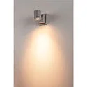 Luminaire mural d’extérieur MYRA SINGLE à 1 flamme, rotatif, inclinable GU10 IP55, Gris argent gradable