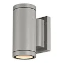 Luminaire mural d’extérieur MYRA UP/DOWN rigide, direct / indirect GU10 IP55, Gris argent gradable