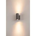 SLV Luminaire mural d’extérieur MYRA UP/DOWN rigide, direct / indirect GU10 IP55, anthrazit gradable
