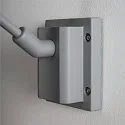 Lumière d'affichage MYRA DISPLAY CURVE à 1 flamme, rotatif, avec bras articulé, inclinable GU10 IP55, Gris argent gradable