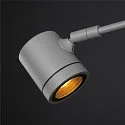 Lumière d'affichage MYRA DISPLAY CURVE à 1 flamme, rotatif, avec bras articulé, inclinable GU10 IP55, Gris argent gradable