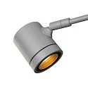 Lumière d'affichage MYRA DISPLAY CURVE à 1 flamme, rotatif, avec bras articulé, inclinable GU10 IP55, Gris argent gradable