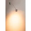 Lumière d'affichage MYRA DISPLAY CURVE à 1 flamme, rotatif, avec bras articulé, inclinable GU10 IP55, Gris argent gradable