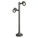 Lampadaire d’extérieur MYRA SPOT DOUBLE à 2 flammes, rotatif, inclinable GU10 IP44, anthrazit gradable
