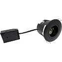 Lumière encastrée UNI INSTALL G2 rond GU10 IP44, noir 