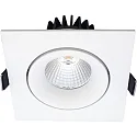 Lumière encastrée VELIA TILT carré IP44, blanc mat  11W 650lm 2700K