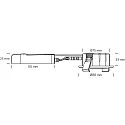 SLV Lumière encastrée LOW PROFILE rond IP54, gris gradable 6W 450lm 2700K