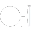SLV ceiling luminaire ECOTECH BULKHEAD with sensor, CCT Switch IP54, white matt 
