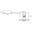 SLV Lumière encastrée QUICK INSTALL G2 rond, lot de 10 GU10 IP44, aluminium brossé 