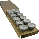 LED lamp 10 pcs. GU10 4,8W 380lm 3000K 36° dimmable opal