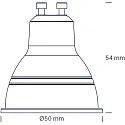 SLV Ampoule LED 10 pièces GU10 4,8W 380lm 3000K 36° gradable opale