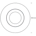 SLV Capot VELIA rond, 6 pièces, or