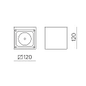 ACB Luminaire mural d’extérieur HAMAL 16/2081 IP65, anthrazit