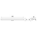 ACB Luminaire de miroir DUSTIN 16/3561-80 IP44, chrome 