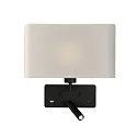 Luminaire mural ROMEO 16/3971 avec interrupteur, avec connexion USB, réglable E27 IP20, noir