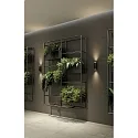 ACB wall luminaire LUX 16/3989-2 IP20, gold, black glossy