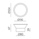 ACB outdoor wall luminaire YES 16/3993 IP65, white