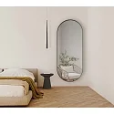ACB Miroir sans éclairage DANIELA 9755, noir brillant