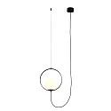 Luminaire à suspension HALO 3815/1 à 1 flamme IP20, opale, noir