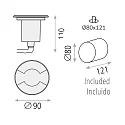 ACB Projecteur d'extérieur INDUS GU10 IP67, argent 