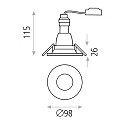 ACB Luminaire de plafond ANTENA 3788/10 GU10 IP20, noir  gradable