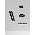 ACB recessed luminaire INVISIBLE 3980/280 IP20, black 24W 1790lm 3000K 36° 36°