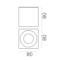 Luminaire de plafond BRANCO 3468/8 GU10 IP65, blanche