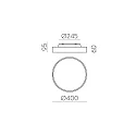 ceiling luminaire ROMA 3974/40 with diffuser IP20, white