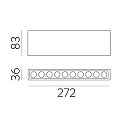 ACB Luminaire de plafond INVISIBLE 3980/272 IP20, noir