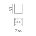 ACB Luminaire de plafond INVISIBLE 3980/66 IP20, blanche