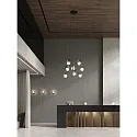 ACB Lampe de table HALO 3815/1 IP20, opale, noir