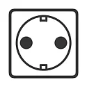 Inset for Outdoor Energy column (ALB-6244.../-662409) - Earthing contact socket IP44 / D – Type F